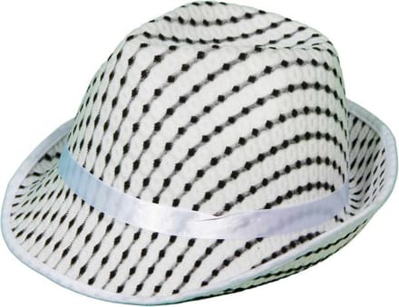 Trilby Hoed Psychedelisch wit