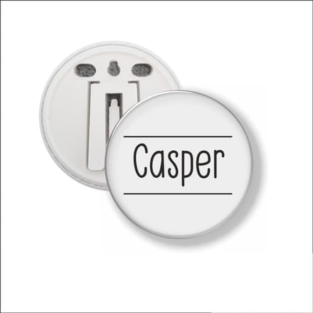 Button Met Clip 58 MM - Casper