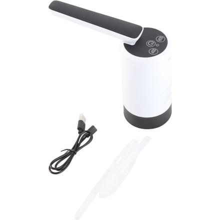 Distributeur de bouteilles d'eau électrique pliable pour la maison, le bureau, le camping 075 Blanc 3 white