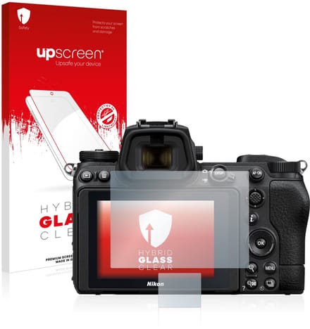 upscreen - Screenprotector voor Nikon Z 7 II - Folie Beschermfolie Beschermglas transparant