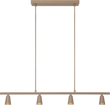 Lucide TIANA - Hanglamp - 4xGU10 (MR16) - Taupe - Essential