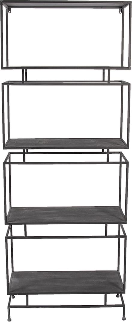 Clayre & Eef Wandrek 61x23x160 cm Zwart Metaal