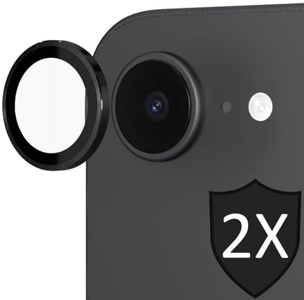 Camera Screenprotector geschikt voor iPhone 16e - 2x Volledig Dekkend Glas Screen Protector