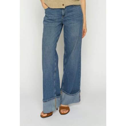 Mos Mosh 178360 493 mosmosh mmdara turn-up jeans mid blue