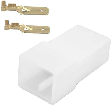 2 polig female connector set