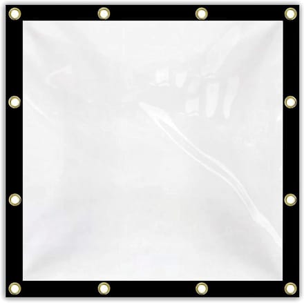 Zware Dekzeil - Waterdicht Vinyl - Buitenbescherming - Transparant Geïsoleerd - 6x8 Meter - Helder