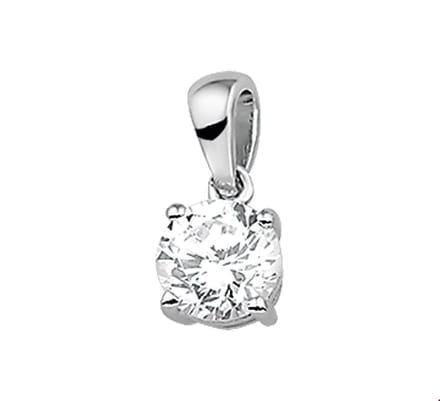 Zilver Gerhodineerde Hanger zirkonia 1313261
