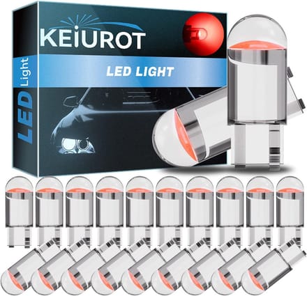 LED Lampen - W5W Interieur - Auto Verlichting - Veelzijdig Gebruik - DC 12V - Rood
