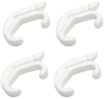 Gordijngeleiders - Valance Clips - Gordijnen Ophangen - Voor Valance Track - 50 Stuks - Wit