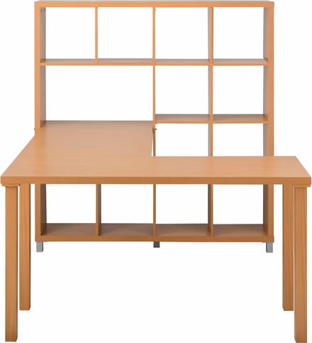 Kiwi-Boekenkast met Bureau - Beuken