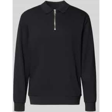 Sweatshirt met polokraag en ritssluiting
