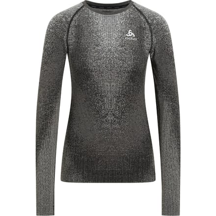Odlo Blackcomb Eco Big Logo Top Crew Neck Vest Dames-Zwart