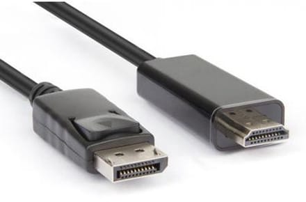 Hamlet XVCDP-HDM18 video kabel adapter 1,8 m DisplayPort HDMI Type A (Standaard) Zwart