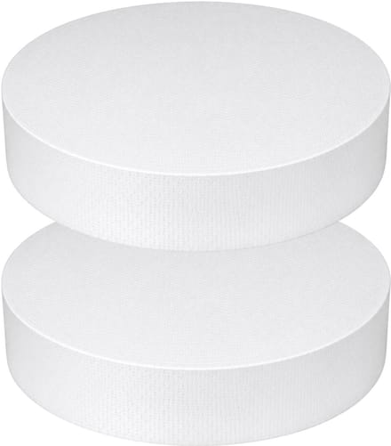 Piepschuim vormen - cirkel - 2x - D37,5 x 4 cm - styropor hobby / DIY vorm - basis knutselfiguren