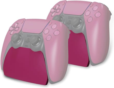 2-Pack Controller Standaard voor PS5 Gamepad Houder Bureau Organizer - Kosmisch Rood