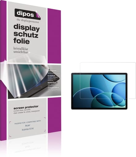 dipos – 2x Beschermfolie geschikt voor Acer Iconia X14 | Krasbestendige & heldere Screenprotector Ultra-Thin