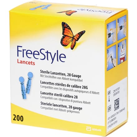 Abbott Precision Thin Lancets Steriel 200 Lancetten