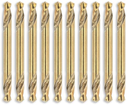 Omgoods - Set van 10 Dubbelzijdige Boorbits van Cobalt voor Metalen