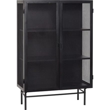 HÜBSCH INTERIOR - Vintage gaaskast van zwart metaal, opbergkast