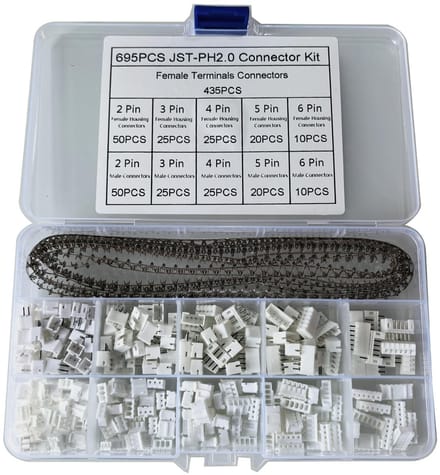 Dailygoods - JST PH 2.0 Stekkerset met Vrouwelijke Pin Headers