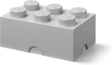 LEGO Storage brick 6 - MEDIUM STONE GREY