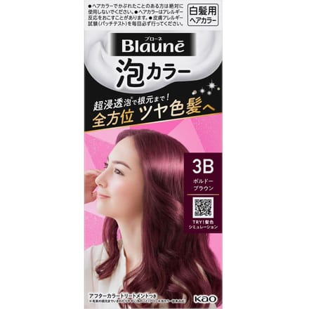 Kao - Blaune Foam Hair Color 3B Bordeaux Brown