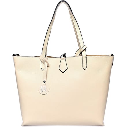 Isabella Rhea Beige Rundleer Tas