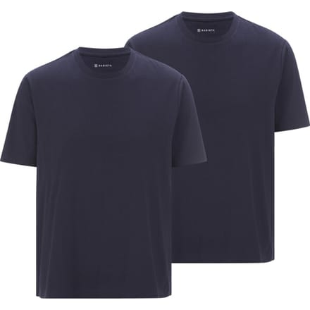 Babista herren T-Shirts, Set Van 2 - 56/58 - donkerblauw - Plus Size