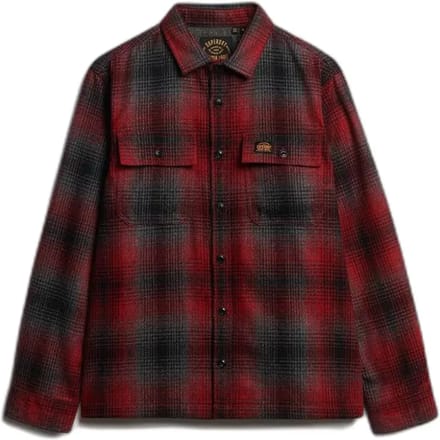 Superdry - Wollen Miller Overshirt - Heren - Lange mouwen shirts