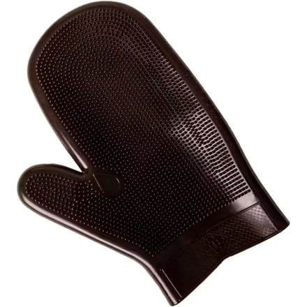 Grooming Deluxe - Rubberen Putzhandschoen bruin
