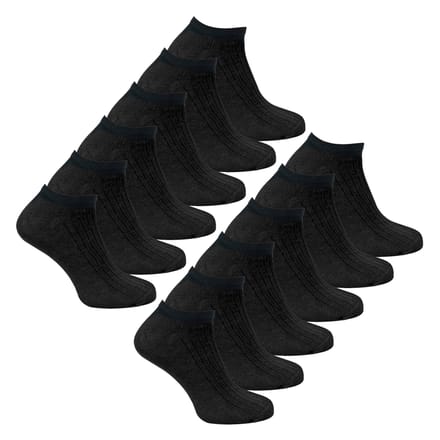 12 Pack Heren 100% Katoenen Trainingssokken