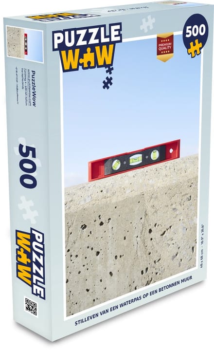 Puzzel Stilleven - Waterpas - Beton print - Legpuzzel - Puzzel 500 stukjes
