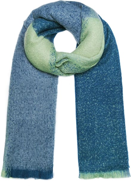 Yehwang - sjaal - kleurovergang - blauw - polyester