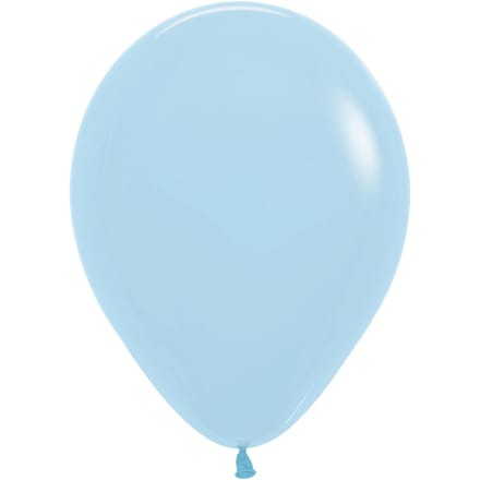 Ballons Latex Sempertex Pastel Bleu Mat 30cm, 50Pcs.