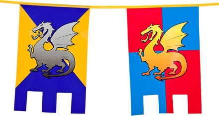 Boland - PE vlaggenlijn Knights & dragons - Ridders & Draken - Ridders & Draken