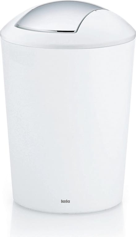Marta Afvalemmer Swing - 5 l - Wit - Kela