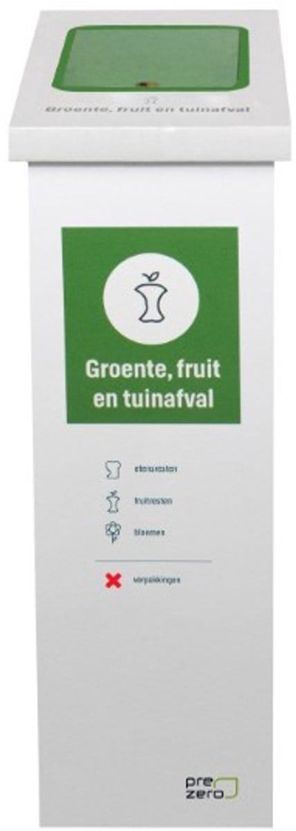 Kartonnen eco bin een vak - GFT - 60 L prullenbak - Kartent