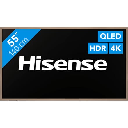 Hisense 55 Inch Hi-QLED Smart TV - Canvas TV 55S7S - 4K Ultra HD - 144Hz Gaming TV - Frame TV Design - Zwart - Dolby Vision IQ - HDMI 2.1 - AirPlay 2 - Art Gallery Modus