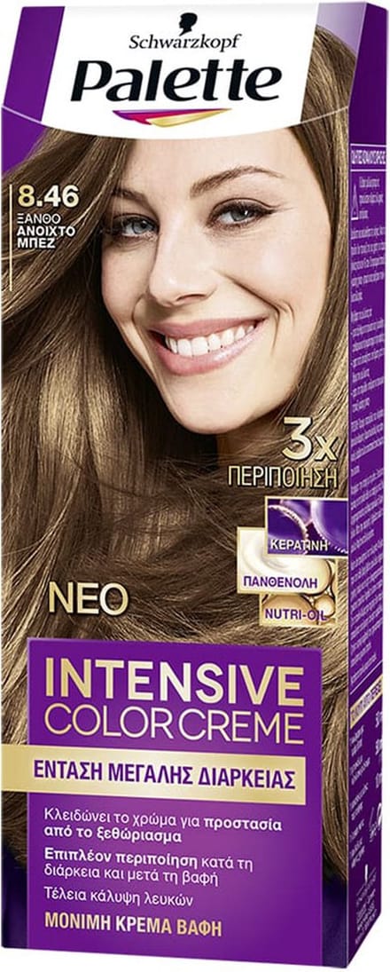 Schwarzkopf Palette Intensive Color Creme Haarverf No 8.46 Lichtblond Beige
