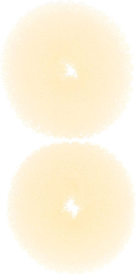 Haarsoires Haardonut 6cm – Klein – Hulpmiddel voor Knot – Blond – 2 Stuks - Haar Donut - Extra Volume Haarrol - Knotmaker