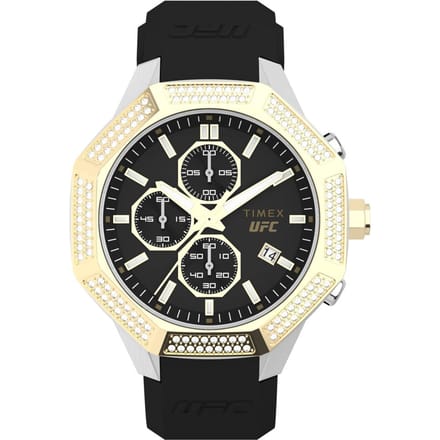 Timex UFC King Chrono TW2V99200 Horloge - Siliconen - Zwart - Ø 45 mm