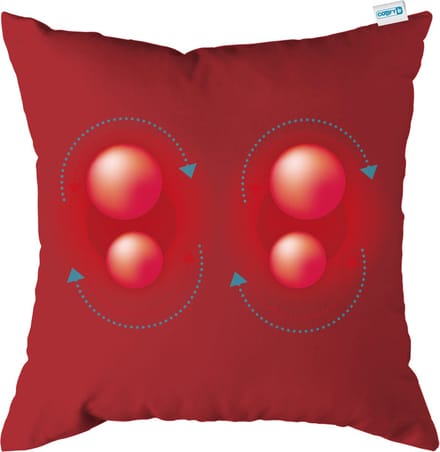Comfy massagekussen | bordeaux | massage apparaat met infrarood warmtefunctie | adapter voor auto