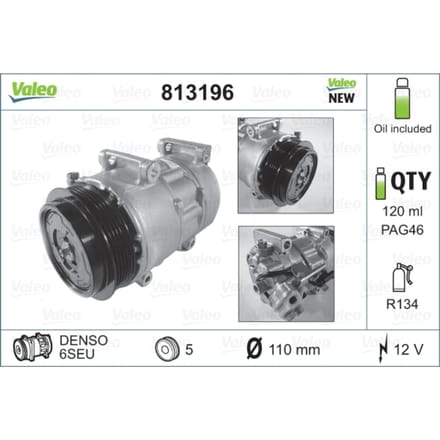 Compressor airconditioning VALEO 813196