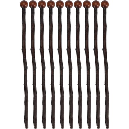 10 stuks Herbruikbare Koffie Roerstaafjes Houten Mengroerstaafjes Roerstaaf voor Melkkoffie Honing black
