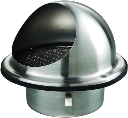 Weerbestendig Ventilatierooster RVS met Vogelwering Ø 200 mm