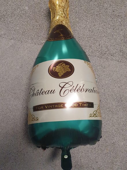 Folieballon champagne fles 82 cm