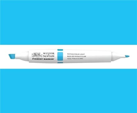 Winsor & Newton Pigment Marker Phthalo Blue Light 0202/053