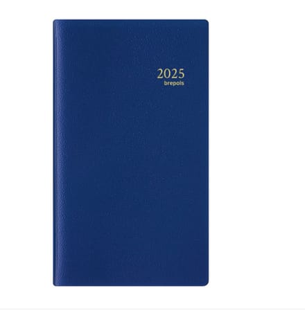 Brepols agenda 2026 - NOTAPLAN - Genova + Notes - Weekoverzicht - 1w/2p - Blauw - 8,9 x 16 cm