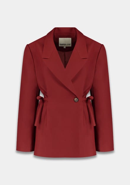 Harper & Yve Anina-bl Blazers Dames - Bordeaux - Maat L