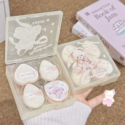 Art Value - Cute World Mini Powder Puff Set - 5pcs